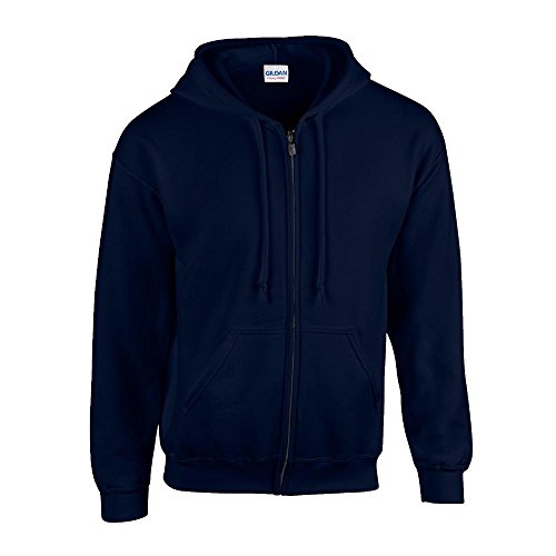 Gildan - Kapuzen Sweat-Jacke 'Heavyweight Full Zip' XL,Navy von Gildan