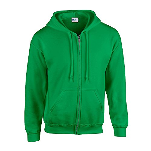 Gildan - Kapuzen-Sweatjacke 'Heavyweight Full Zip' / Irish Green, L von Gildan