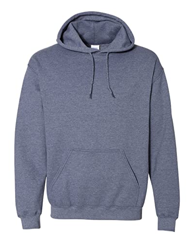 Gildan Kapuzen-Sweatshirt, schweres Mischgewebe – 18500, (Heather Sport Dark Navy, Large von Gildan