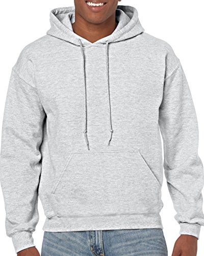 Gildan Kapuzen-Sweatshirt für Erwachsene, sanforisiert, 2er-Pack, Ash, M von Gildan