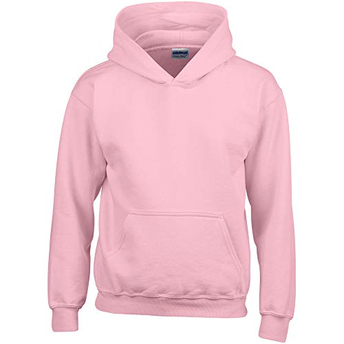 Gildan Kinder Unisex Hoodie / Sweatshirt mit Kapuze L,Hellpink von Gildan