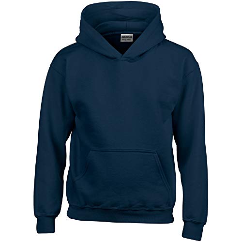 Gildan Kinder Unisex Hoodie / Sweatshirt mit Kapuze L,Marineblau von Gildan