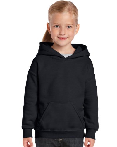 Gildan Kinder Unisex Hoodie / Sweatshirt mit Kapuze L,Schwarz von Gildan