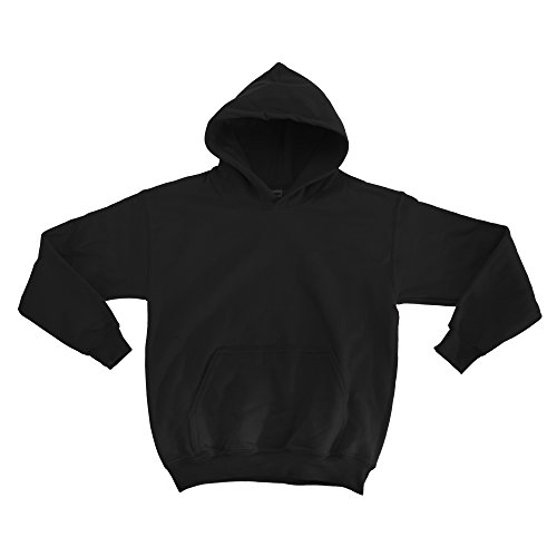 Gildan Kinder Unisex Hoodie / Sweatshirt mit Kapuze L,Schwarz Gildan Kinder Unisex Hoodie / Sweatshirt mit Kapuze L,Schwarz von Gildan