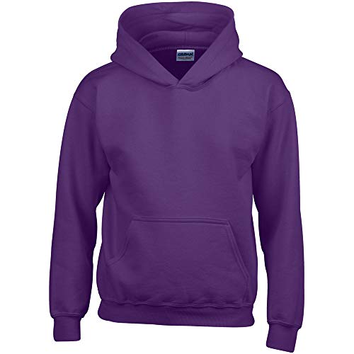 Gildan Kinder Unisex Hoodie / Sweatshirt mit Kapuze M,Lila von Gildan