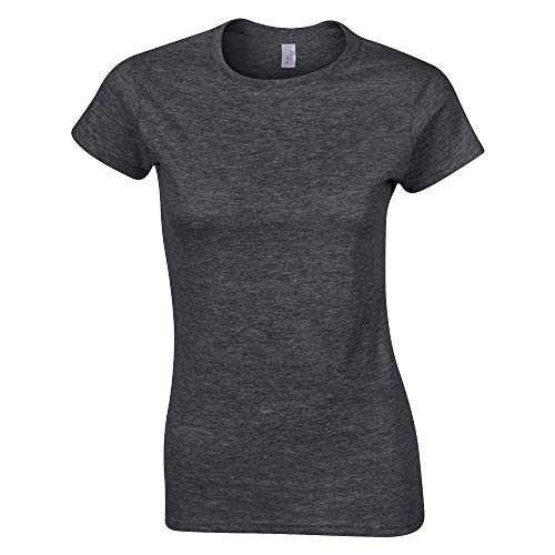 Gildan - Ladies Fitted Softstyle T-Shirt / Dark Heather, M von Gildan