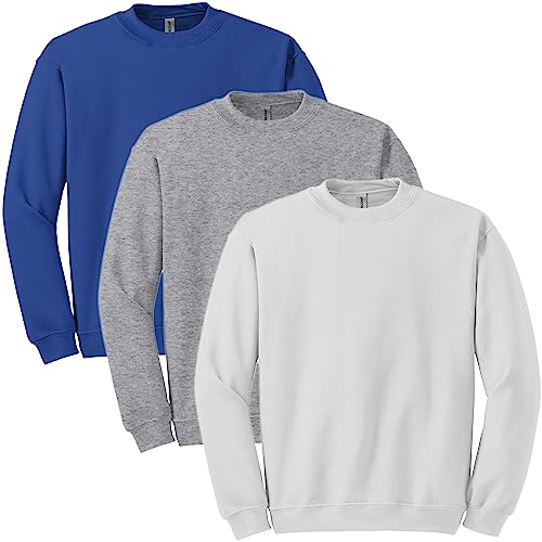 Gildan Men's Fleece Crewneck Sweatshirt 3-Pack von Gildan