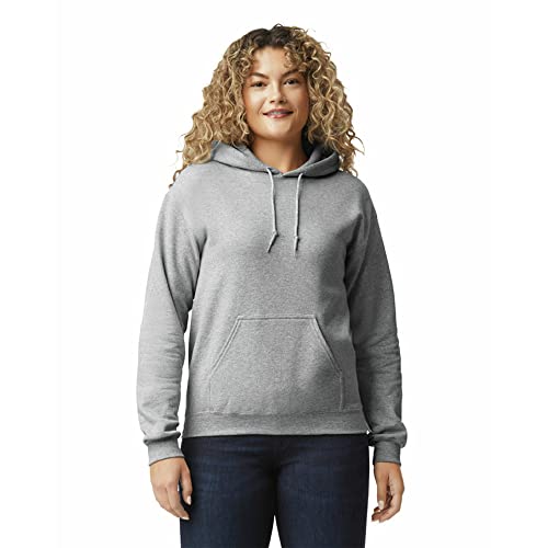 Gildan Herren Kapuzensweatshirt aus Fleece, Stil G18500 T-Shirt, Grau - Sport Grey, M von Gildan