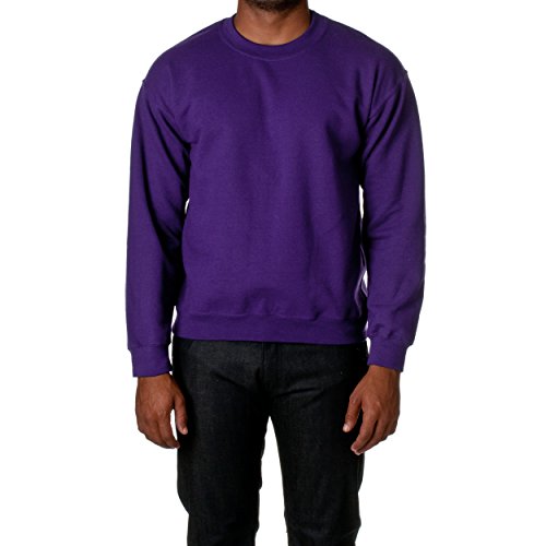 Gildan Men's Heavy Blend Crewneck Sweatshirt - Large - Purple von Gildan