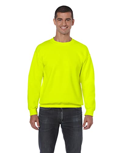 Gildan Men's Heavy Blend Crewneck Sweatshirt - Large - Safety Green von Gildan