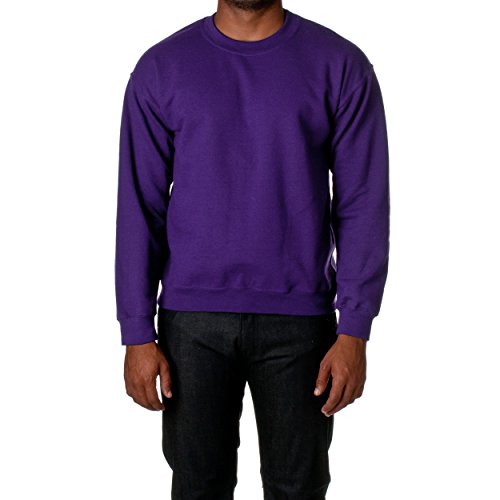Gildan Men's Heavy Blend Crewneck Waistband Sweatshirt, Small, Purple von Gildan