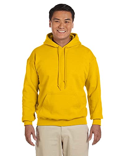 Gildan Men's Heavy Blend Fleece Hooded Sweatshirt G18500 Gold von Gildan