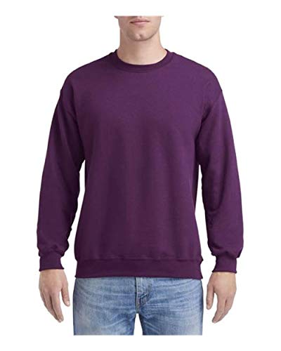 Gildan Mens 8 Oz Heavy Blend 50/50 Fleece Crew (G180) -Plum -M von Gildan