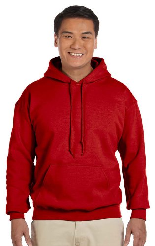 Gildan Mens DryBlend Pullover Hooded Sweatshirt, XL, Red von Gildan