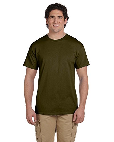 Gildan Mens Ultra Cotton 100% Cotton T-Shirt, Large, Olive von Gildan