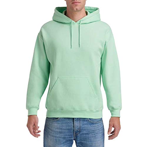 Gildan Rippstrick-Sweatshirt für Herren mit Kapuze und Beuteltasche, mintgrün Gildan Rippstrick-Sweatshirt für Herren mit Kapuze und Beuteltasche, mintgrün von Gildan