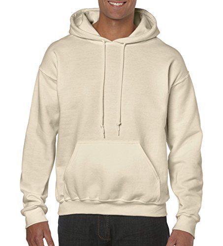 Gildan Schwerer Stoff Kapuzenpulli (S, Beige - Sand) von Gildan