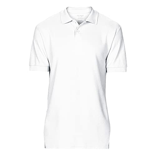 Gildan Softstyle Herren Poloshirt mit Doppelspitze, kurzärmelig, UTBC3718_82, Weiß, UTBC3718_82 58 von Gildan