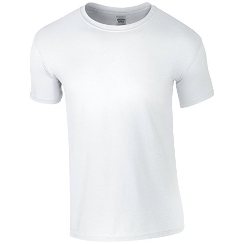 Gildan Softstyle T-Shirt ringgesponnen GD01- Herren XL - Weiß von Gildan