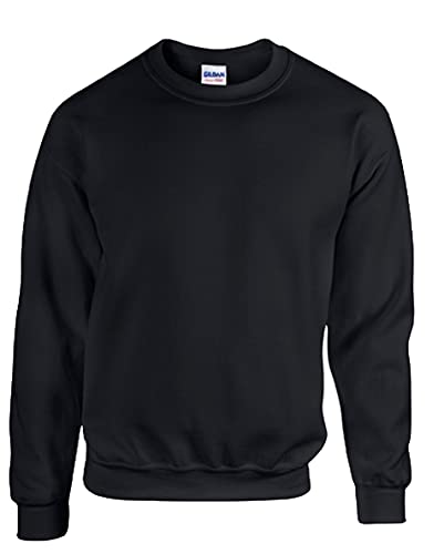 Gildan Sweatshirt, schwerer Stoff, angesetzte Ärmel Gr. XL, Schwarz von Gildan