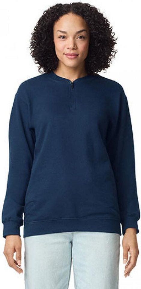 Gildan Sweatshirt Softstyle® Midweight Adult Fleece 1/4 Zip Sweatshirt Damen von Gildan
