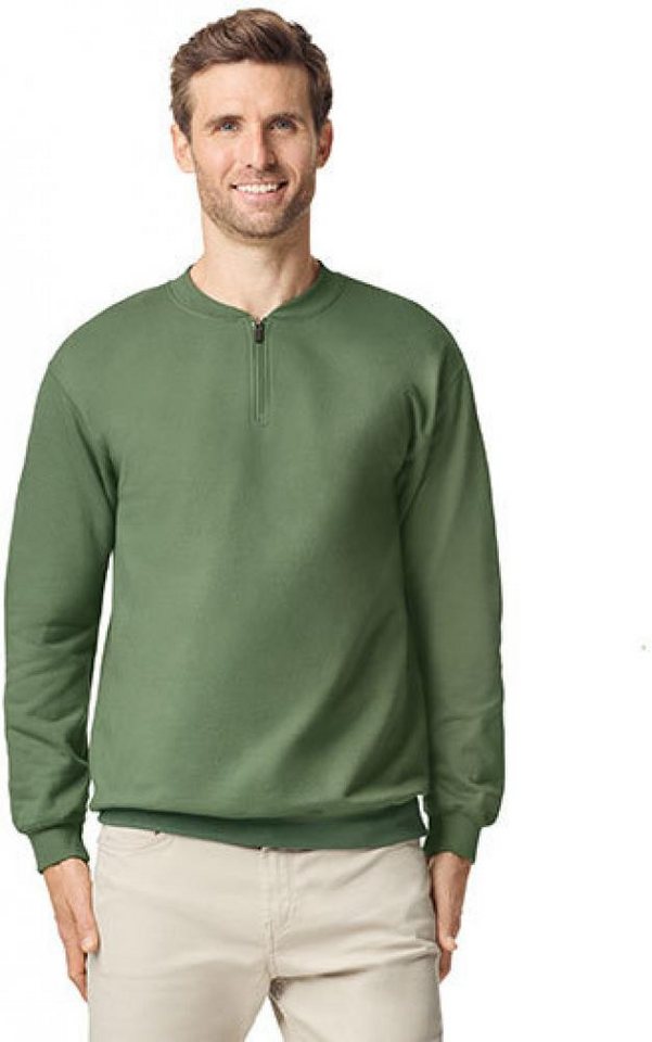 Gildan Sweatshirt Softstyle® Midweight Adult Fleece 1/4 Zip Sweatshirt Damen von Gildan