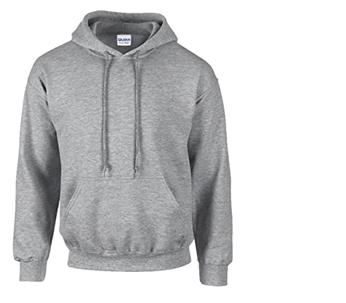 Gildan Sweatshirt mit Kapuze Heavy Blend 4XL,1x Sportgrey & 1 HLKauf Block von Gildan