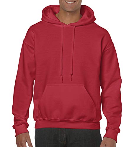 Gildan Sweatshirt mit Kapuze Heavy Blend Gr. XXXXXL, rot von Gildan