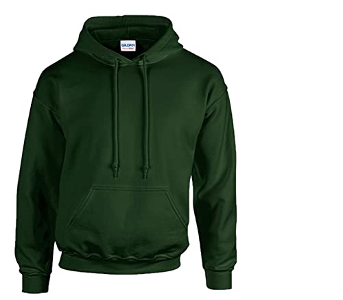 Gildan Sweatshirt mit Kapuze Heavy Blend L, 1x Forest Green & 1 HLKauf Block von Gildan