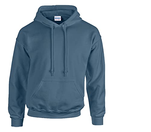 Gildan Sweatshirt mit Kapuze Heavy Blend L, 1x Indigo & 1 HLKauf Block von Gildan