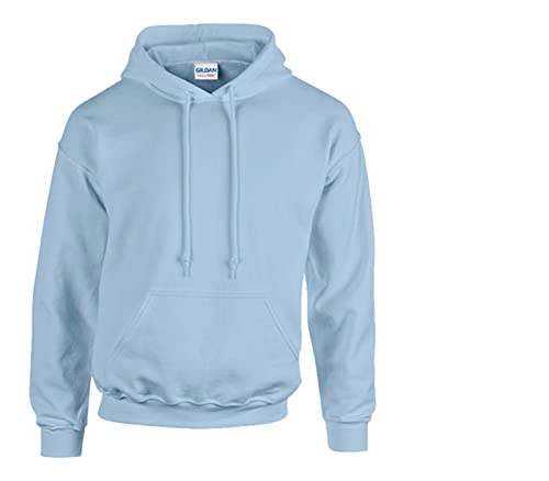 Gildan Sweatshirt mit Kapuze Heavy Blend L, 1x Light Blue & 1 HLKauf Block von Gildan