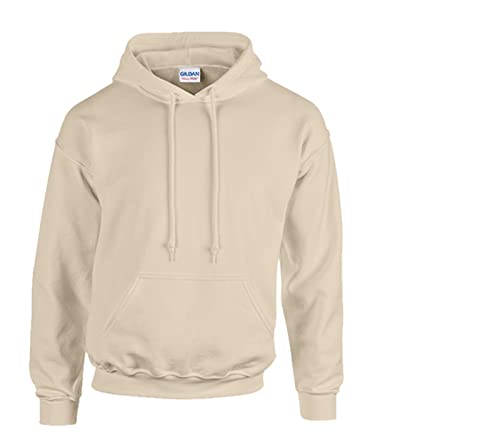 Gildan Sweatshirt mit Kapuze Heavy Blend L, 1x Sand & 1 HLKauf Block von Gildan