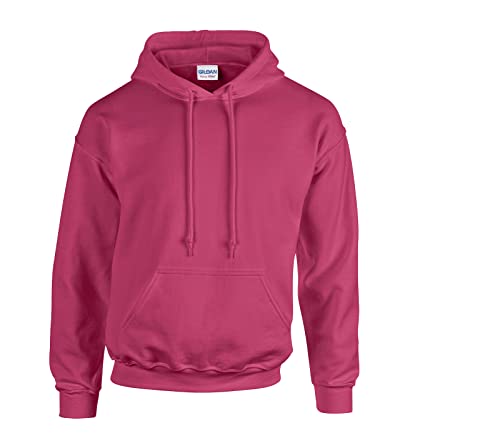 Gildan Sweatshirt mit Kapuze Heavy Blend M,1x Heliconia & 1 HLKauf Block von Gildan