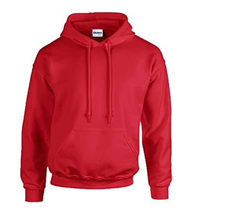 Gildan Sweatshirt mit Kapuze Heavy Blend M,1x Rot & 1 HLKauf Block von Gildan