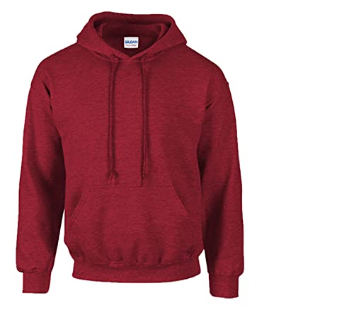 Gildan Sweatshirt mit Kapuze Heavy Blend S,1x Antique Cherry Red & 1 HLKauf Block von Gildan