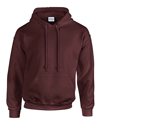 Gildan Sweatshirt mit Kapuze Heavy Blend S,1x Maroon & 1 HLKauf Block von Gildan