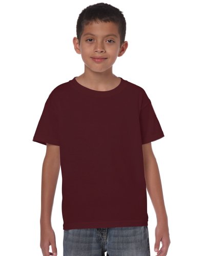 Gildan T-Shirt für Kinder, Baumwolle Gr. XS, kastanienbraun von Gildan