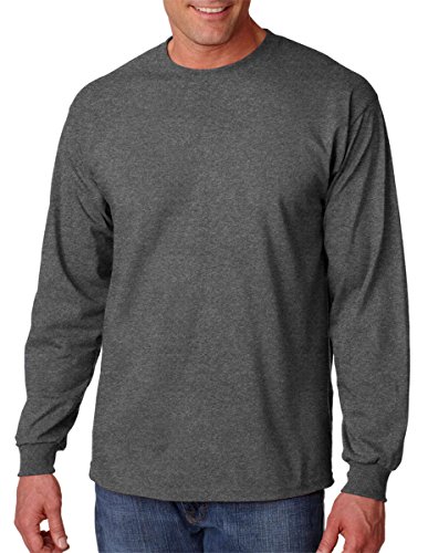 Gildan Ultra Cotton Langarm-T-Shirt (G240), Militärgrün, (Darkheather), XX-Large von Gildan