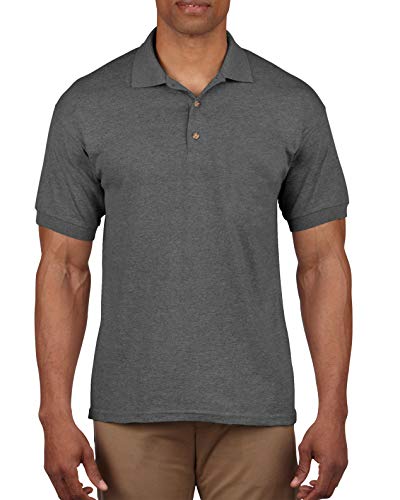 Gildan Ultra Herren Piqué Polo-Shirt, Kurzarm M,Dunkelgrau Meliert von Gildan