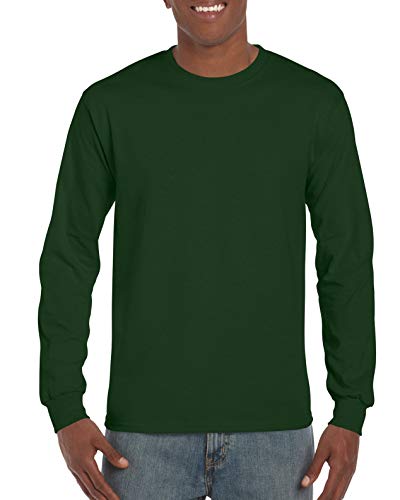 Gildan Ultra T-Shirt mit Rundausschnitt für Männer (L) (Waldgrün) L,Waldgrün von Gildan
