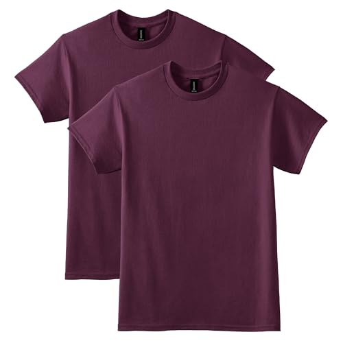 Gildan Uni-Erwachsene DryBlend, Style G8000, Multipack T-Shirt, Kastanienbraun (2er-Pack), M von Gildan