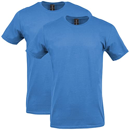 Gildan Uni-Erwachsene Softstyle Baumwolle, Stil G64000, Multipack T-Shirt, Saphir (2er-Pack), XL von Gildan