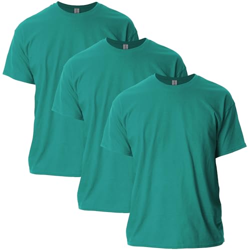 Gildan Uni-Erwachsene Ultra Cotton Style G2000 Multipack T-Shirt, Galapagos Blue (3er-Pack), L von Gildan