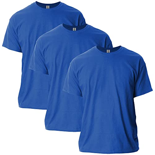 Gildan Uni-Erwachsene Ultra Cotton Style G2000 Multipack T-Shirt, Royal (3er-Pack), XXL von Gildan