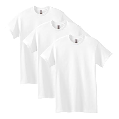 Gildan Unisex T-shirt aus Schwerer Baumwolle, Stil G5000 T-Shirt, Weiß, L von Gildan