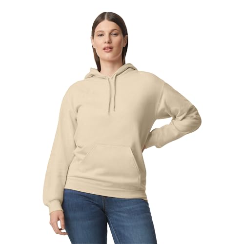 Gildan Unisex Adult Softstyle Fleece Midweight Hoodie (S) (Sand) von Gildan