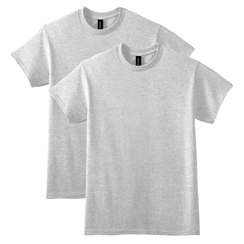 Gildan Unisex-Erwachsene DryBlend, Style G8000, Multipack T-Shirt, Aschgrau (2er-Pack), S von Gildan