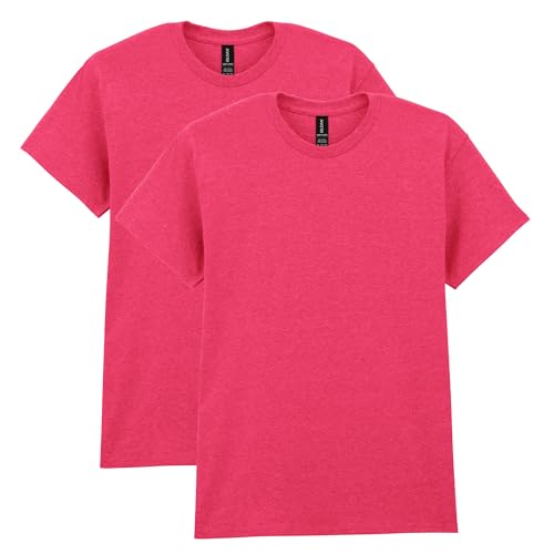 Gildan Unisex-Erwachsene Heavy Cotton, Style G5000, Multipack T-Shirt, Heather Red (2er-Pack), XX-Large von Gildan