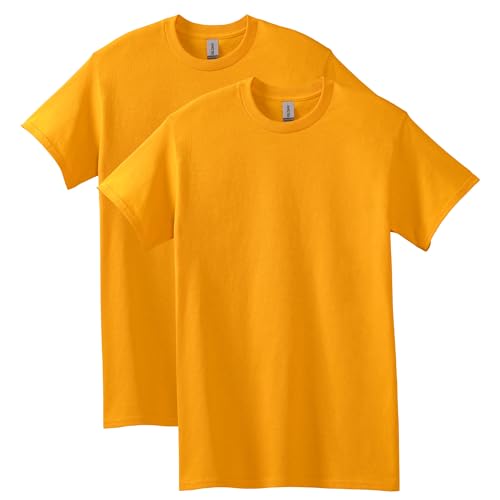 Gildan Unisex-Erwachsene Heavy Cotton T-Shirt, Style G5000, Multipack Hemd, Gold (2er-Pack), XX-Large von Gildan