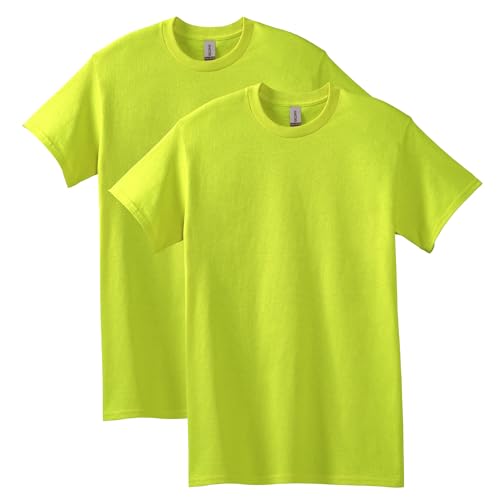 Gildan Unisex-Erwachsene Heavy Cotton T-Shirt, Style G5000, Multipack Hemd, Safety Green (2er-Pack), Klein von Gildan